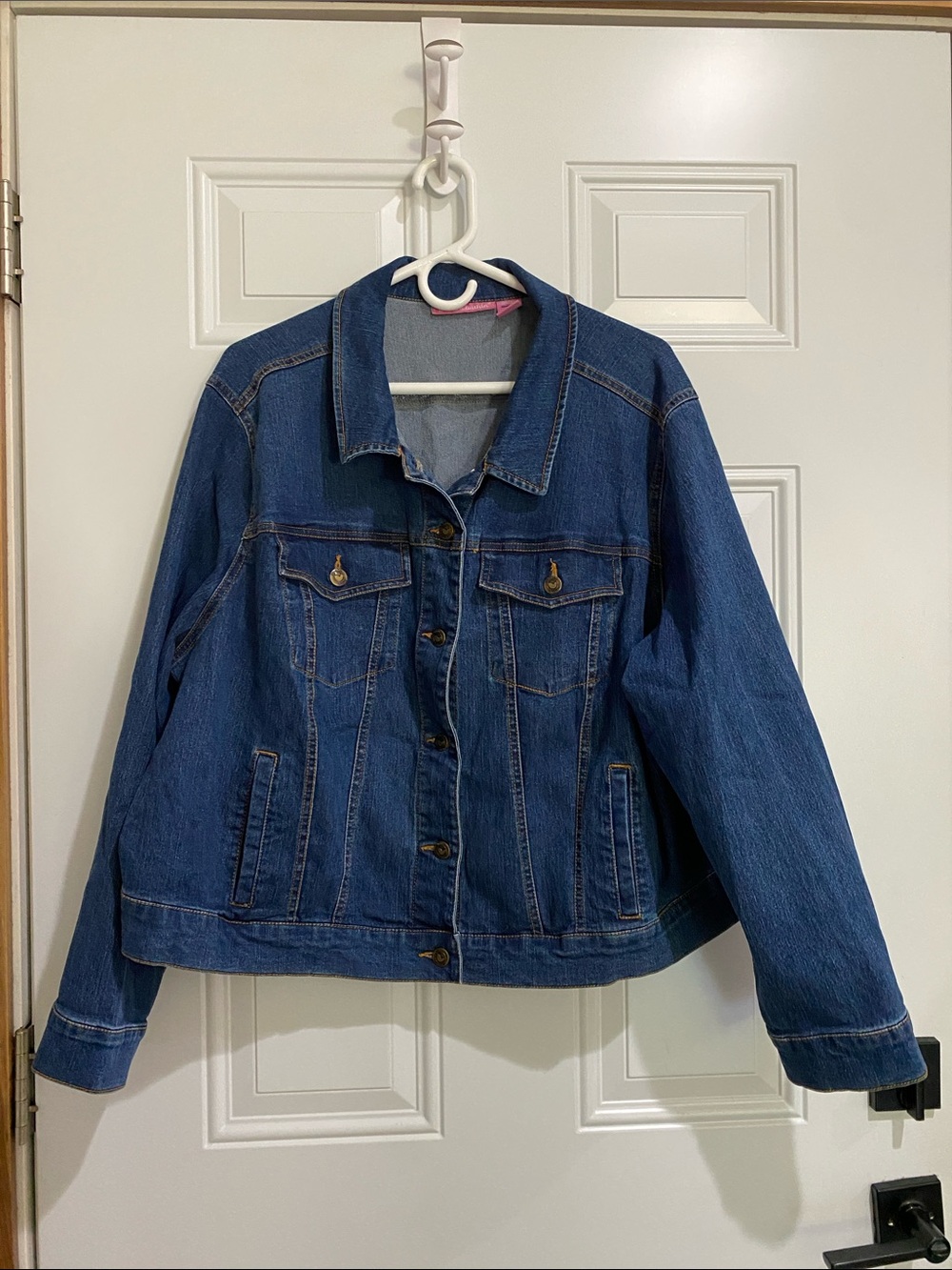 Woman Within Medium Blue Denim Jacket